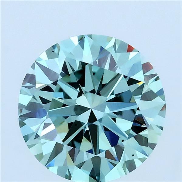 2ct Round FANCY INTENSE GREEN VS1 Lab Created Diamond