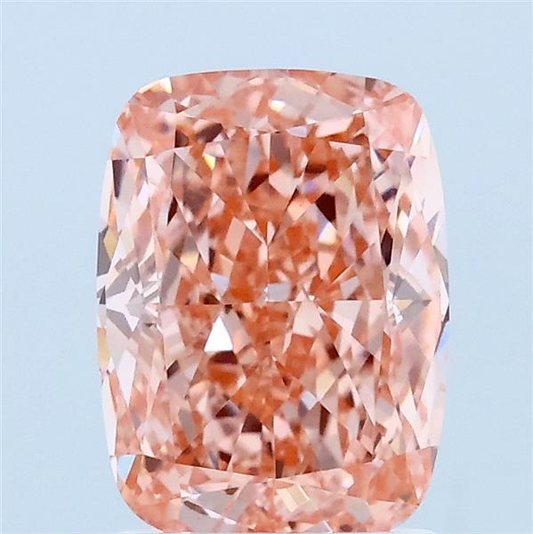 2.01ct Cushion FANCY VIVID PINK VS2 Lab Created Diamond