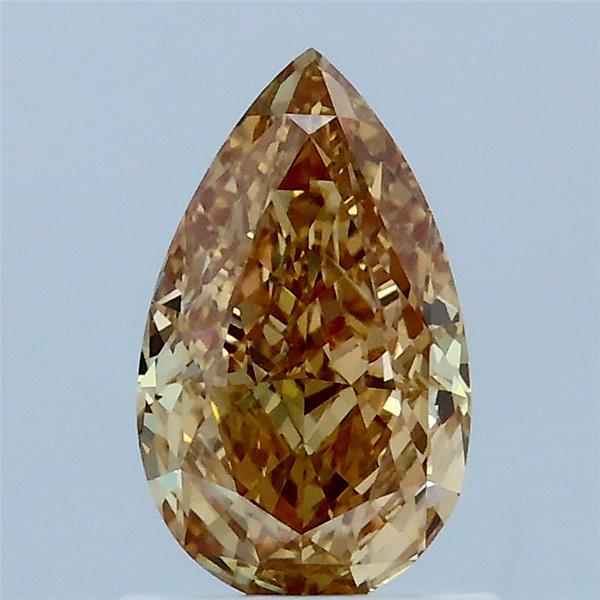 1.07ct Pear FANCY INTENSE YELLOW VS1 Lab Created Diamond
