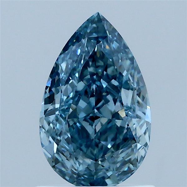 1.19ct Pear FANCY VIVID BLUE VS1 Lab Created Diamond
