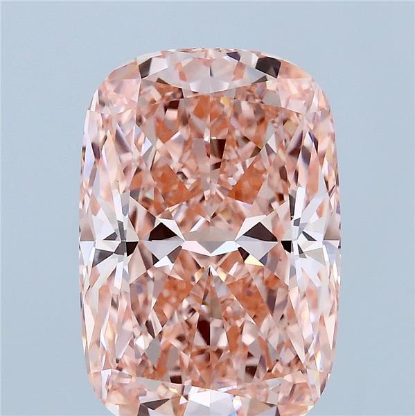 5.05ct Cushion FANCY VIVID PINK VVS2 Lab Created Diamond