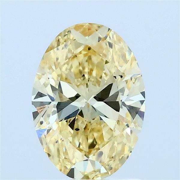 1.11ct Oval FANCY INTENSE YELLOW VS2 Lab Created Diamond