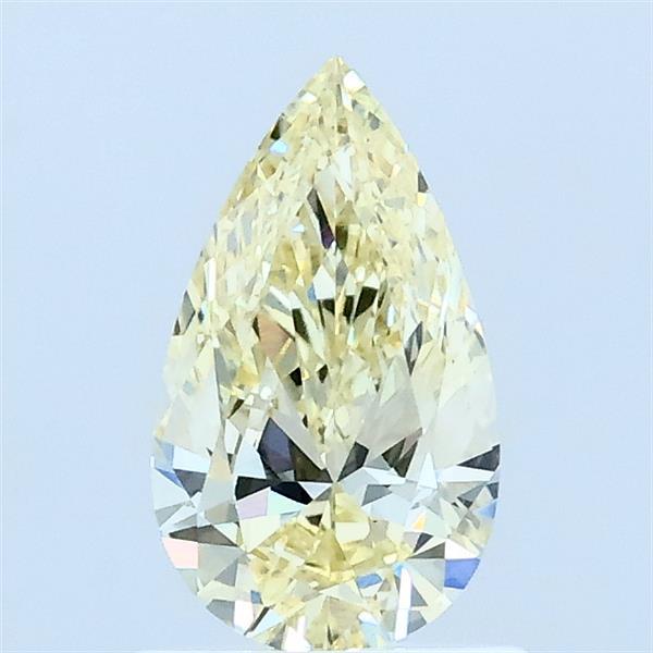 0.66ct Pear FANCY LIGHT YELLOW VVS2 Lab Created Diamond