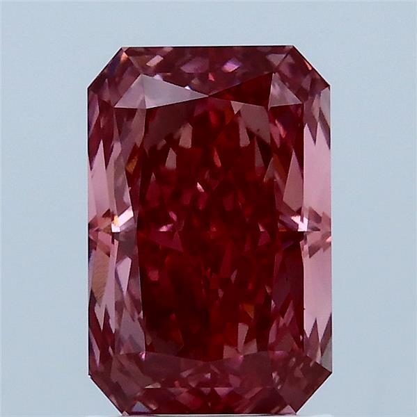2.02ct Radiant FANCY VIVID PINK VS1 Lab Created Diamond