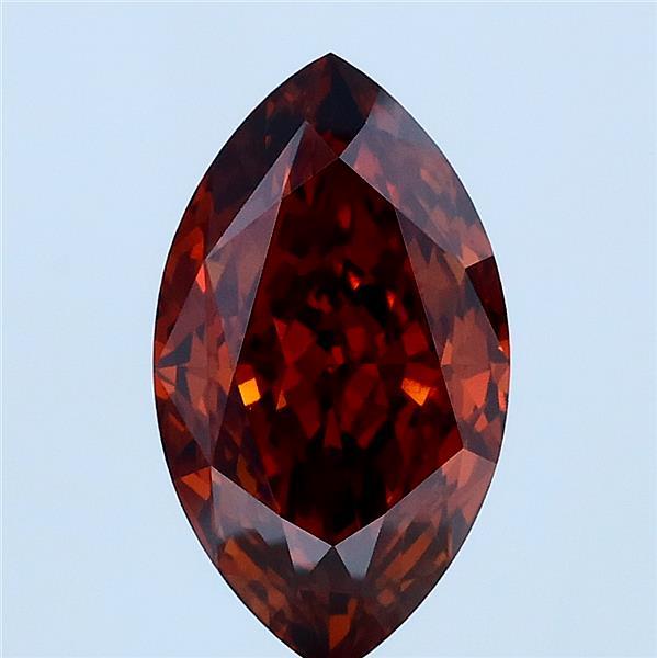 2.06ct Marquise FANCY DEEP ORANGE VS2 Lab Created Diamond