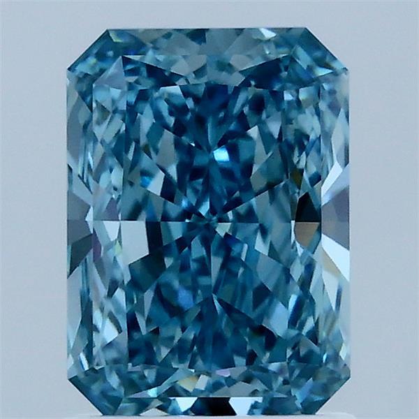 1.52ct Radiant FANCY VIVID BLUE VVS2 Lab Created Diamond