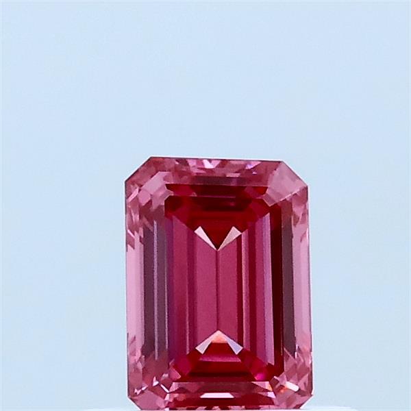 0.52ct Emerald FANCY VIVID PINK VVS2 Lab Created Diamond