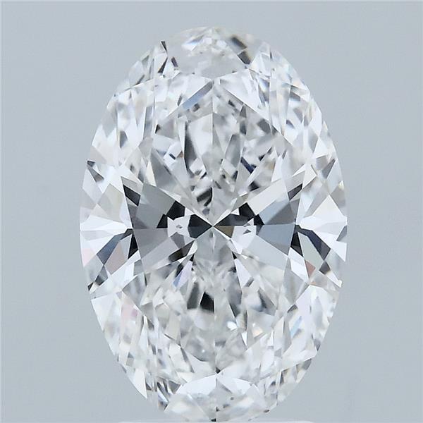 3ct Oval D VVS1 Lab Created Diamond