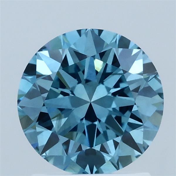 1.5ct Round FANCY VIVID BLUE VS1 Lab Created Diamond