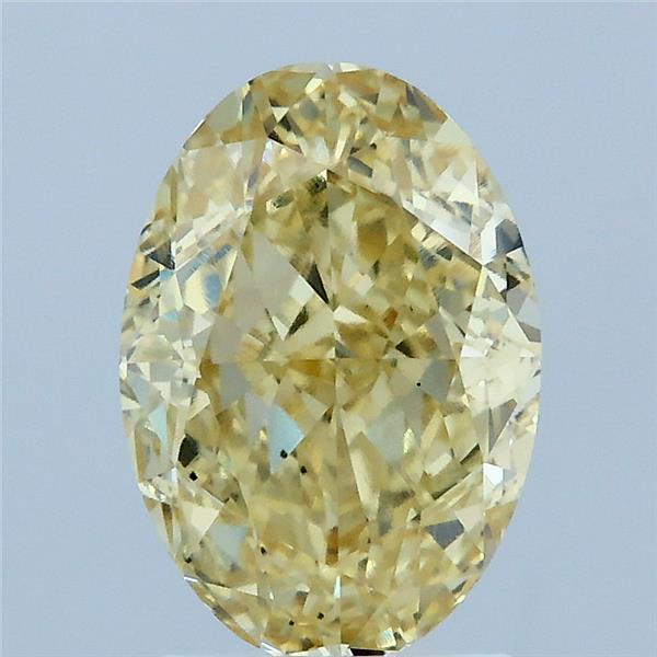 2.54ct Oval FANCY INTENSE YELLOW VS2 Lab Created Diamond