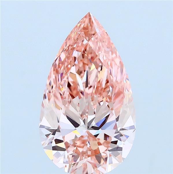 2.05ct Pear FANCY VIVID PINK VVS2 Lab Created Diamond