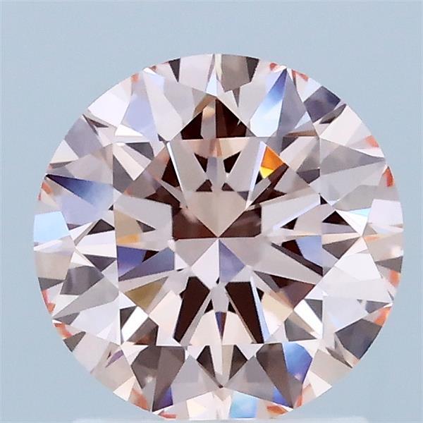 1.53ct Round FANCY INTENSE PINK VVS2 Lab Created Diamond