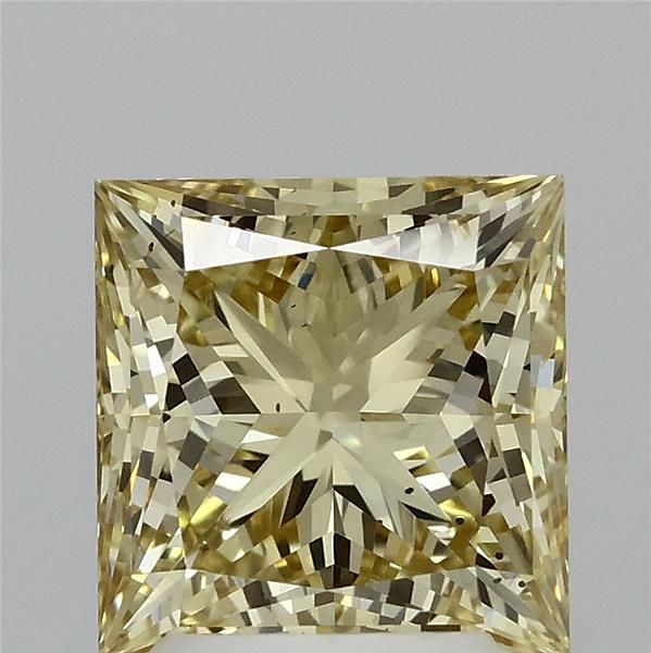 2.51ct Princess FANCY INTENSE YELLOW VS2 Lab Created Diamond