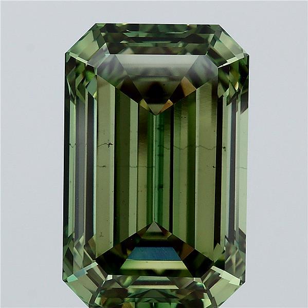 7.88ct Emerald FANCY VIVID GREEN VS2 Lab Created Diamond