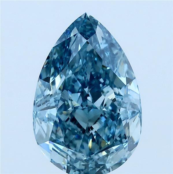2.52ct Pear FANCY VIVID BLUE VVS2 Lab Created Diamond