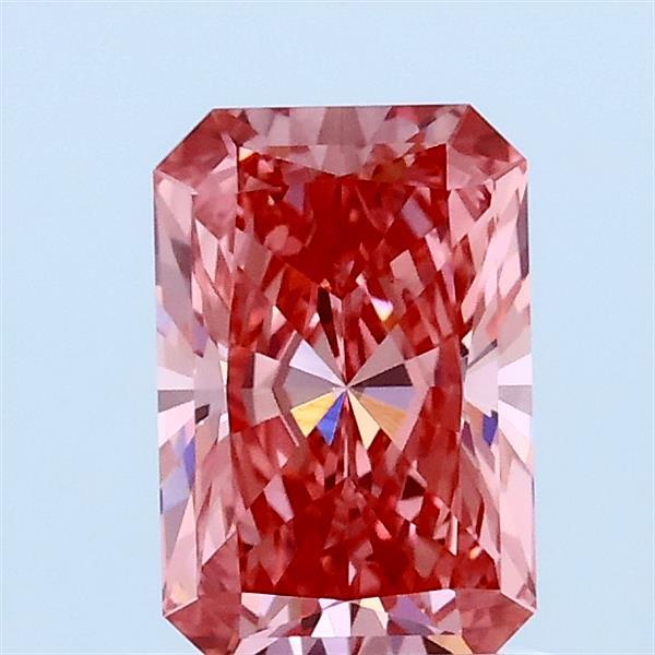 1.05ct Radiant FANCY VIVID PINK VS1 Lab Created Diamond