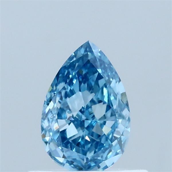 0.59ct Pear FANCY VIVID BLUE VVS2 Lab Created Diamond