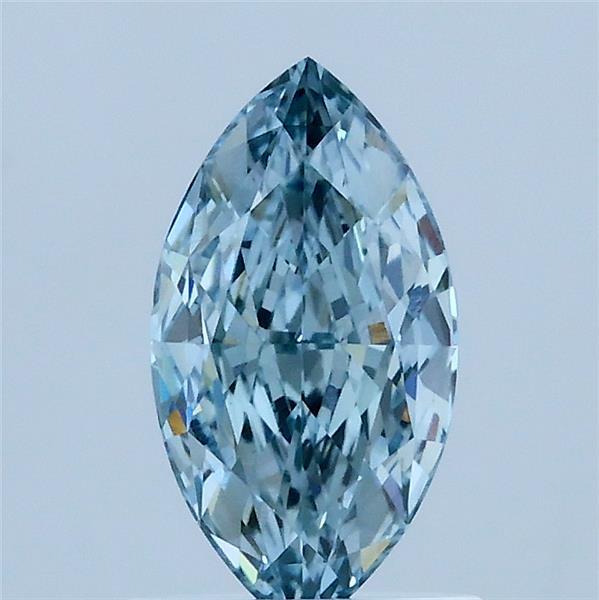 1.04ct Marquise FANCY INTENSE BLUE VVS2 Lab Created Diamond