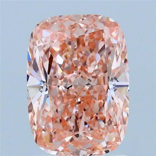 2.01ct Cushion FANCY VIVID PINK VS1 Lab Created Diamond