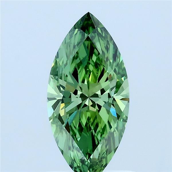 1.06ct Marquise FANCY VIVID GREEN VS1 Lab Created Diamond