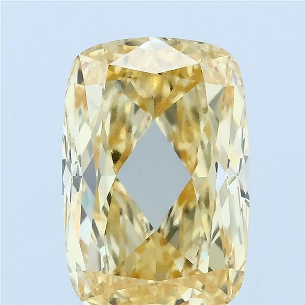 3.08ct Cushion FANCY INTENSE YELLOW VVS2 Lab Created Diamond