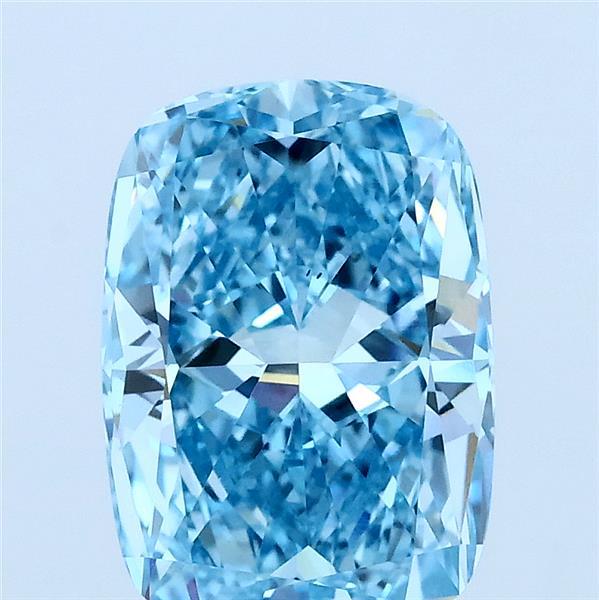 2.78ct Cushion FANCY VIVID BLUE VS1 Lab Created Diamond