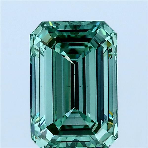 2.06ct Emerald FANCY VIVID GREEN VS2 Lab Created Diamond