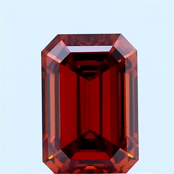 1.03ct Emerald FANCY DEEP ORANGE VVS2 Lab Created Diamond
