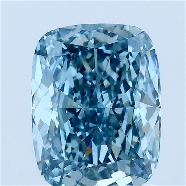 1.51ct Cushion FANCY VIVID BLUE VS1 Lab Created Diamond