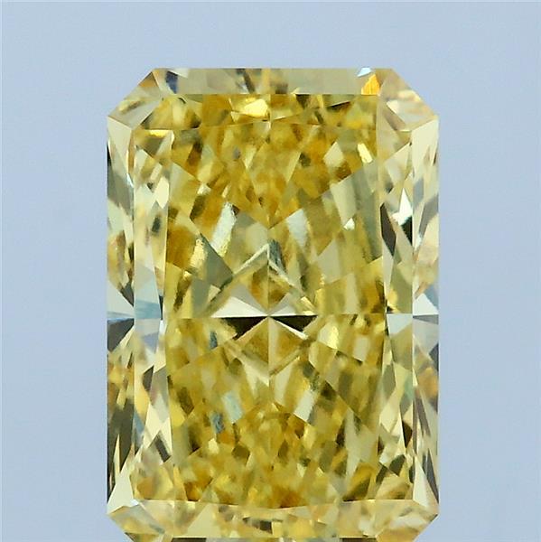 3ct Radiant FANCY VIVID YELLOW VVS2 Lab Created Diamond