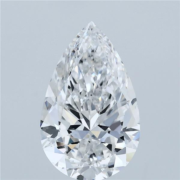 3.5ct Pear E VVS2 Lab Created Diamond