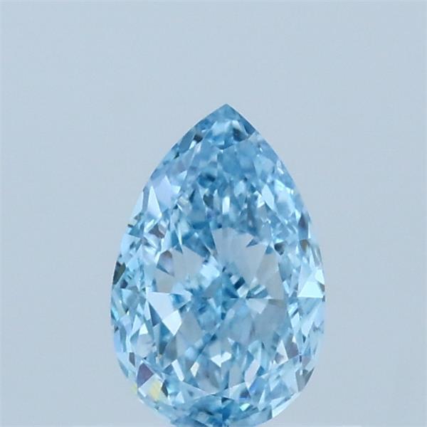 0.58ct Pear FANCY VIVID BLUE VVS2 Lab Created Diamond