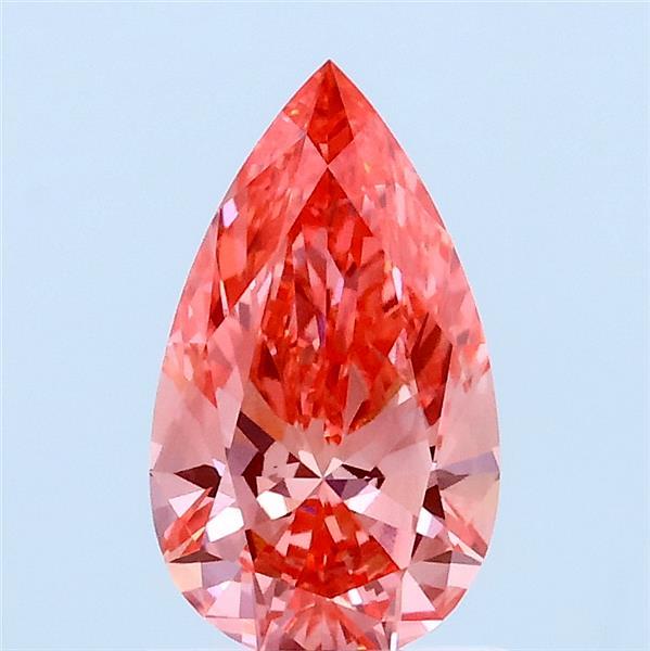 1.02ct Pear FANCY VIVID PINK VVS1 Lab Created Diamond