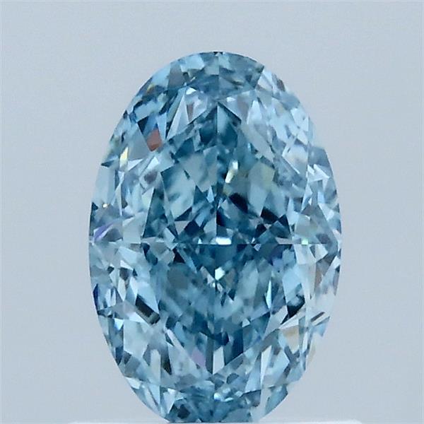1.01ct Oval FANCY VIVID BLUE VVS2 Lab Created Diamond
