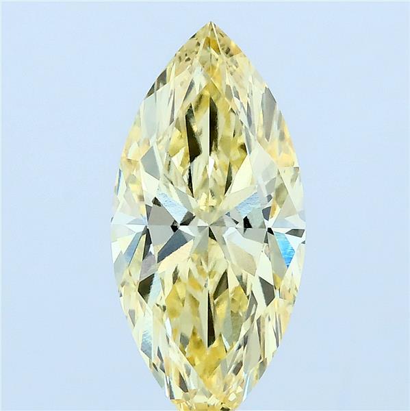 2.06ct Marquise FANCY YELLOW VVS2 Lab Created Diamond