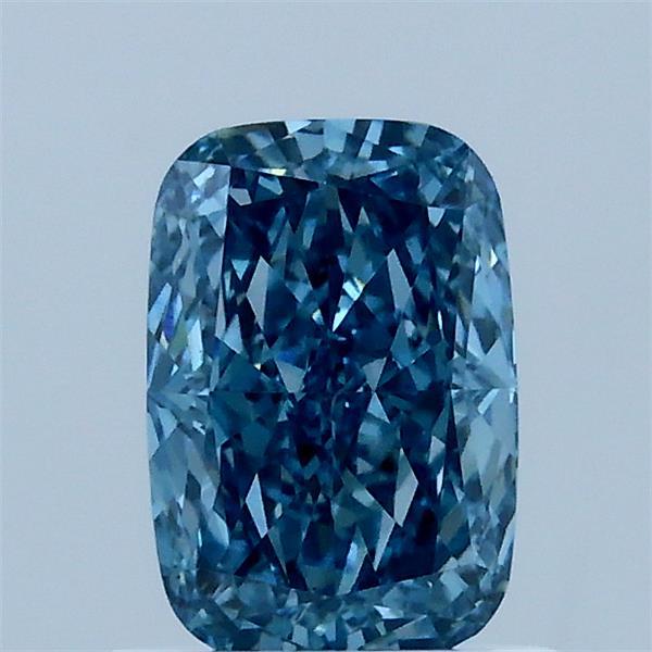 0.98ct Cushion FANCY VIVID BLUE VS1 Lab Created Diamond