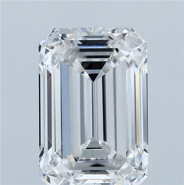 5.22ct Emerald F VVS2 Lab Created Diamond