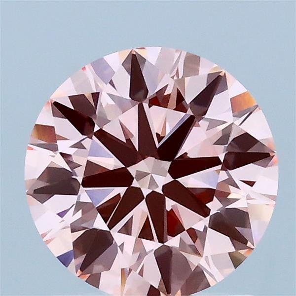 1.38ct Round FANCY VIVID PINK VVS2 Lab Created Diamond