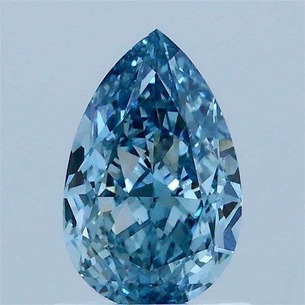1.1ct Pear FANCY VIVID BLUE VS2 Lab Created Diamond