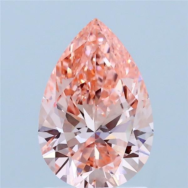 1.5ct Pear FANCY VIVID PINK VS1 Lab Created Diamond