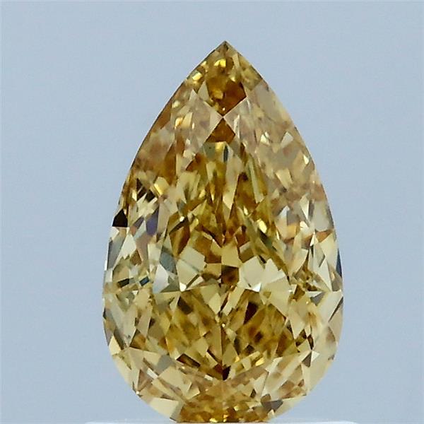 1.02ct Pear FANCY VIVID YELLOW VS1 Lab Created Diamond