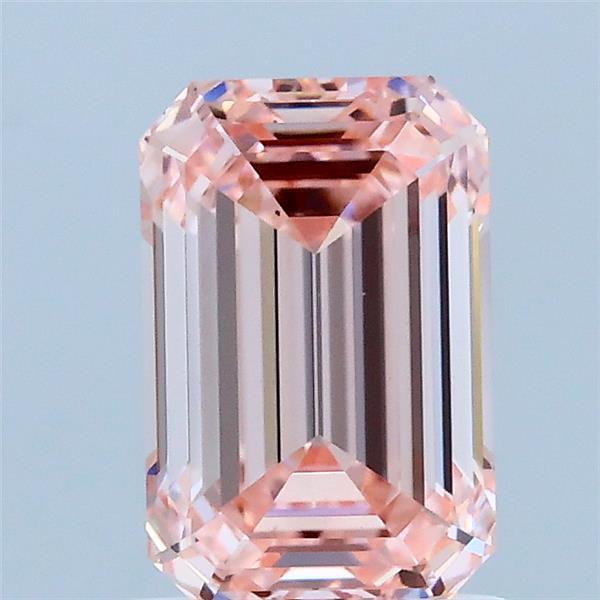 1.51ct Emerald FANCY INTENSE PINK VS1 Lab Created Diamond
