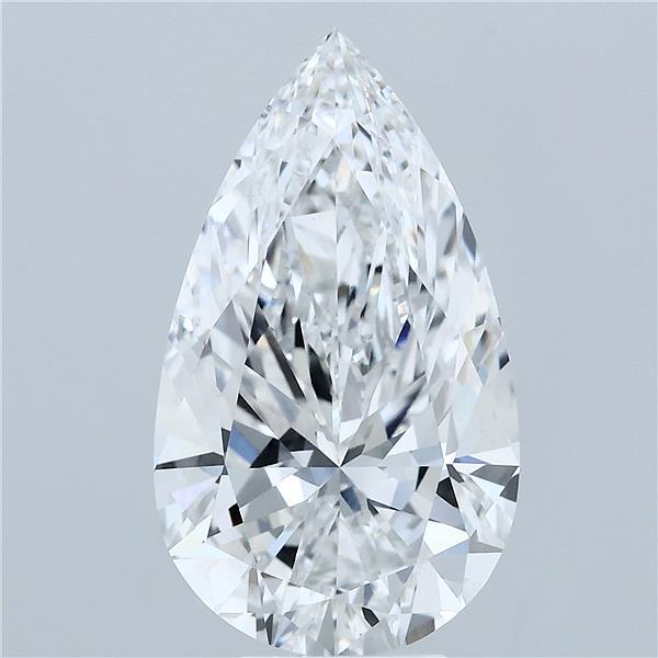 5.42ct Pear E VVS2 Lab Created Diamond