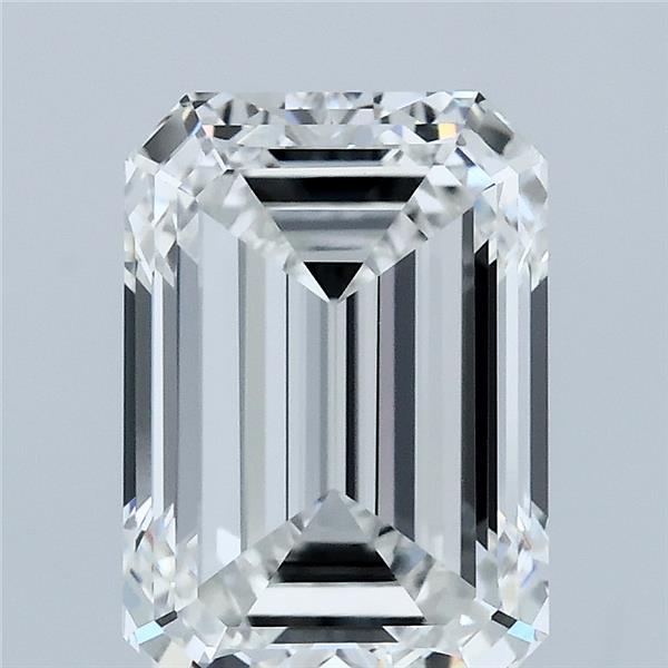 3.52ct Emerald F VVS2 Lab Created Diamond