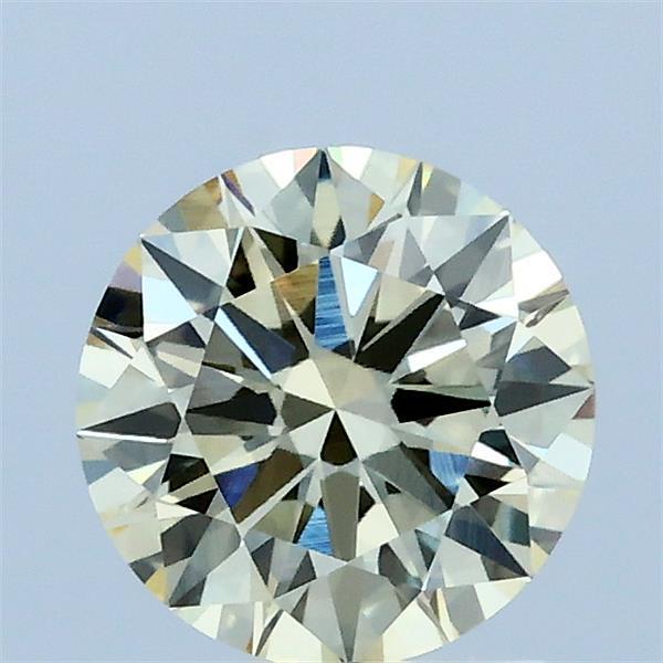 1.08ct Round FANCY LIGHT YELLOW VVS2 Lab Created Diamond