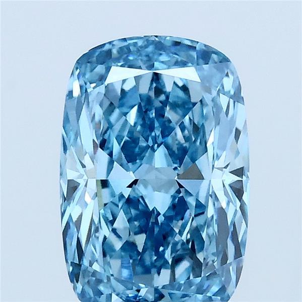 1.83ct Cushion FANCY VIVID BLUE VS1 Lab Created Diamond