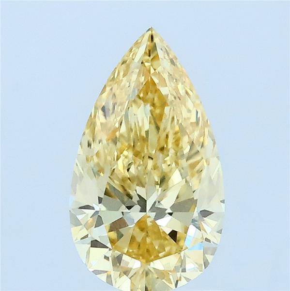 1.08ct Pear FANCY INTENSE YELLOW VVS2 Lab Created Diamond