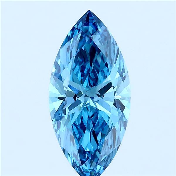 1.06ct Marquise FANCY VIVID BLUE VS1 Lab Created Diamond