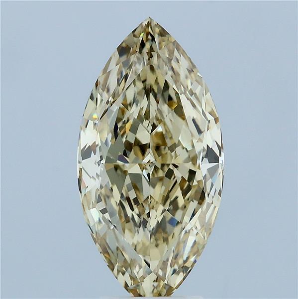 4.24ct Marquise FANCY INTENSE YELLOW VVS2 Lab Created Diamond