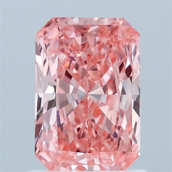 1.1ct Radiant FANCY VIVID PINK VS1 Lab Created Diamond